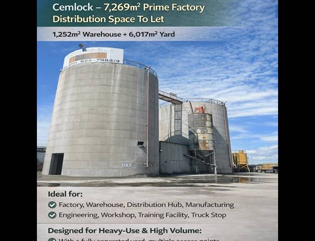 Warehouse property to rent in GERMISTON